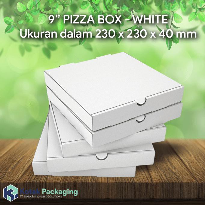 

Pizza Box 23 X 23 X 4 Cm Polos _ Kraft Putih