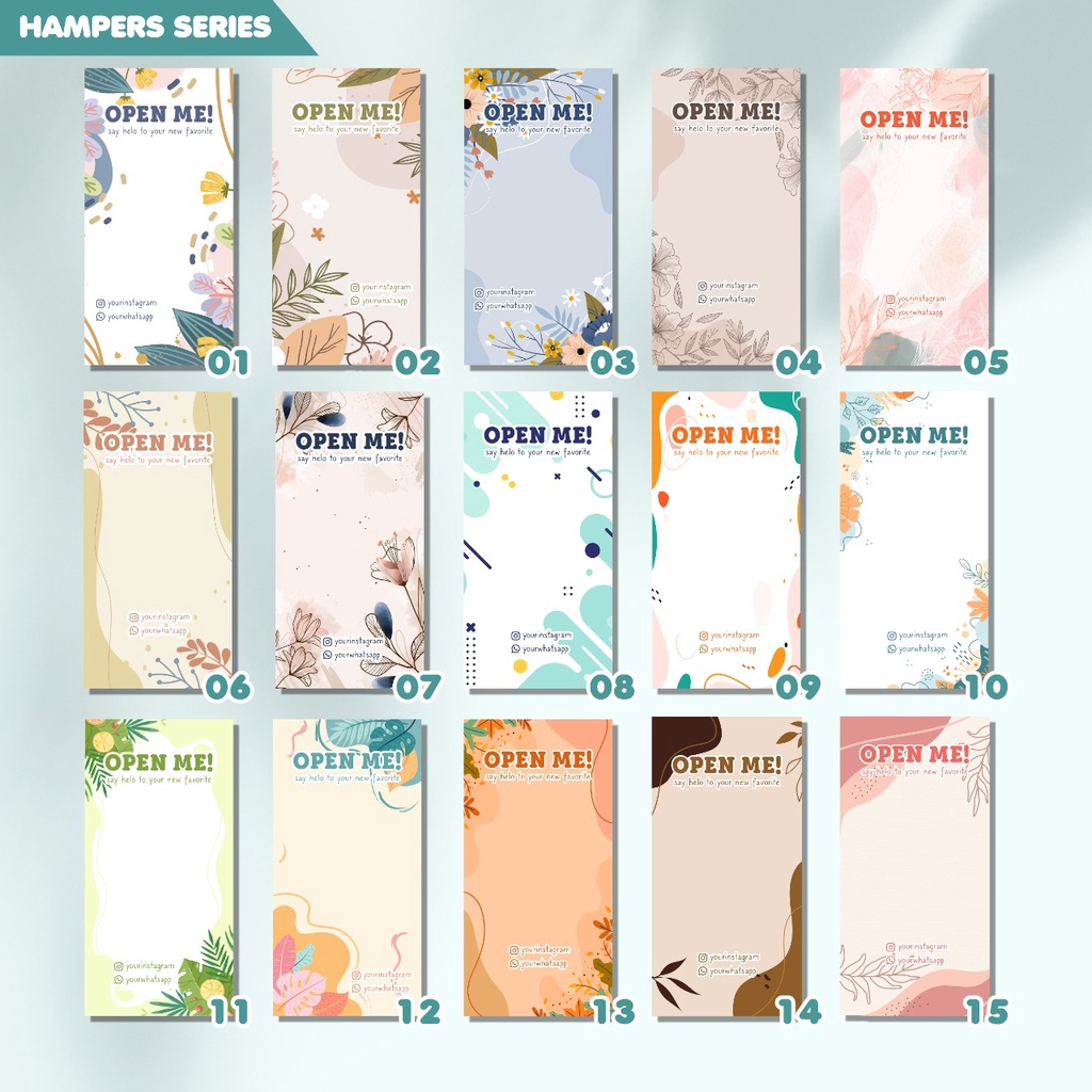 Sticker Label Makanan | Stiker Segel Box Packaging Hampers Custom Label Box Packaging-1