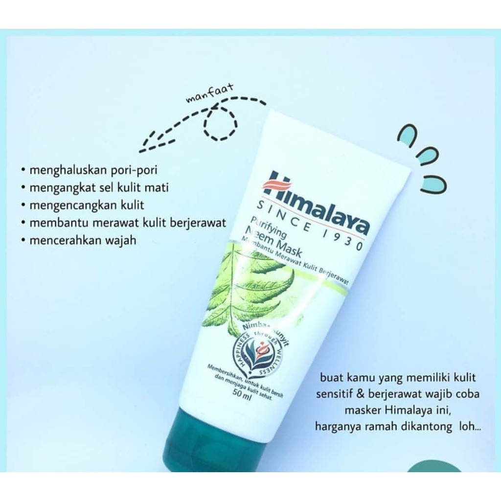★ BB ★ Himalaya Purifying Neem Mask | Masker Wajah | 150mL | 100mL | 50mL