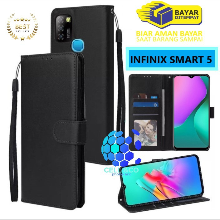 Flip cover INFINIX SMART 5 Flip case buka tutup kesing hp casing hp flip case leather wallet