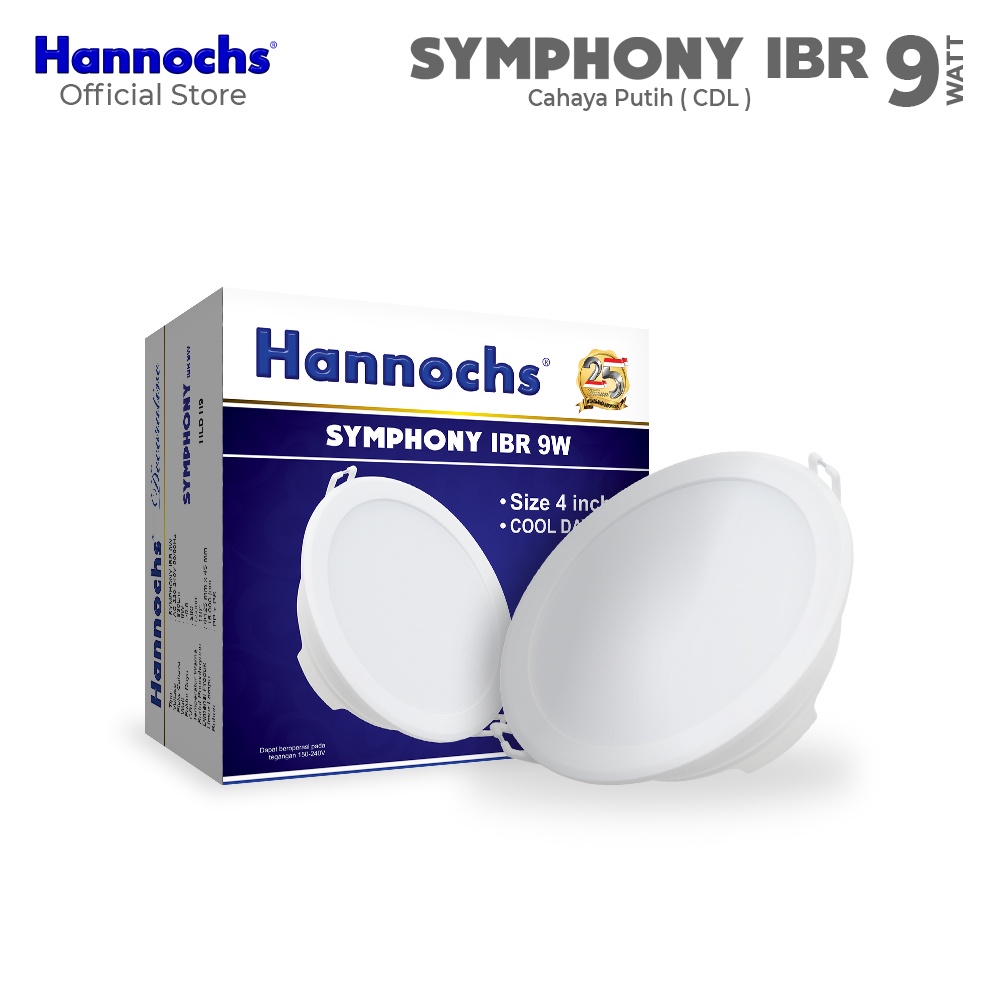 Hannochs Downlight LED Symphony 9 watt IBR CDL - Putih