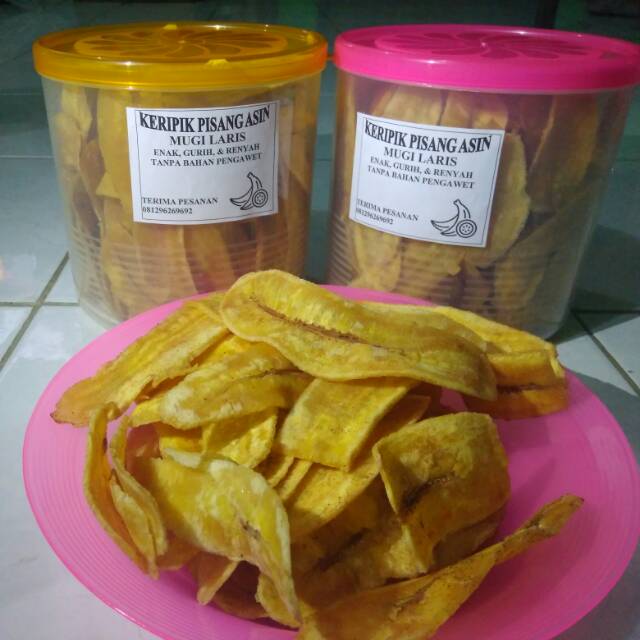 

KERIPIK PISANG ASIN HOMEMADE 300gr