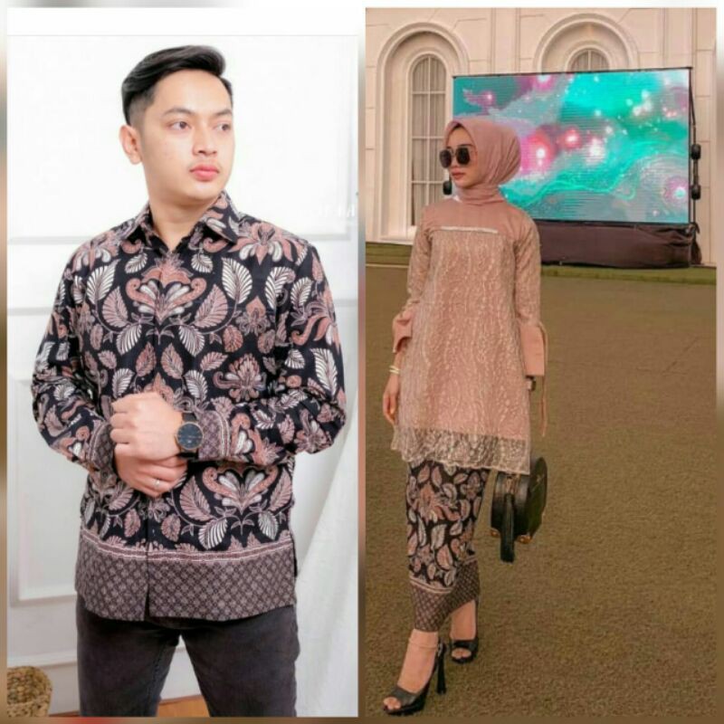 SET BATIK COUPLE AGHNIA | KEBAYA MODERN | KEBAYA WISUDA | BATIK COUPLE MODERN | BATIK COUPLE PASANGAN | KEBAYA REMAJA WANITA MODERN | BAJU KONDANGAN | GAUN BRIDESMAID KEBAYA LAMARAN