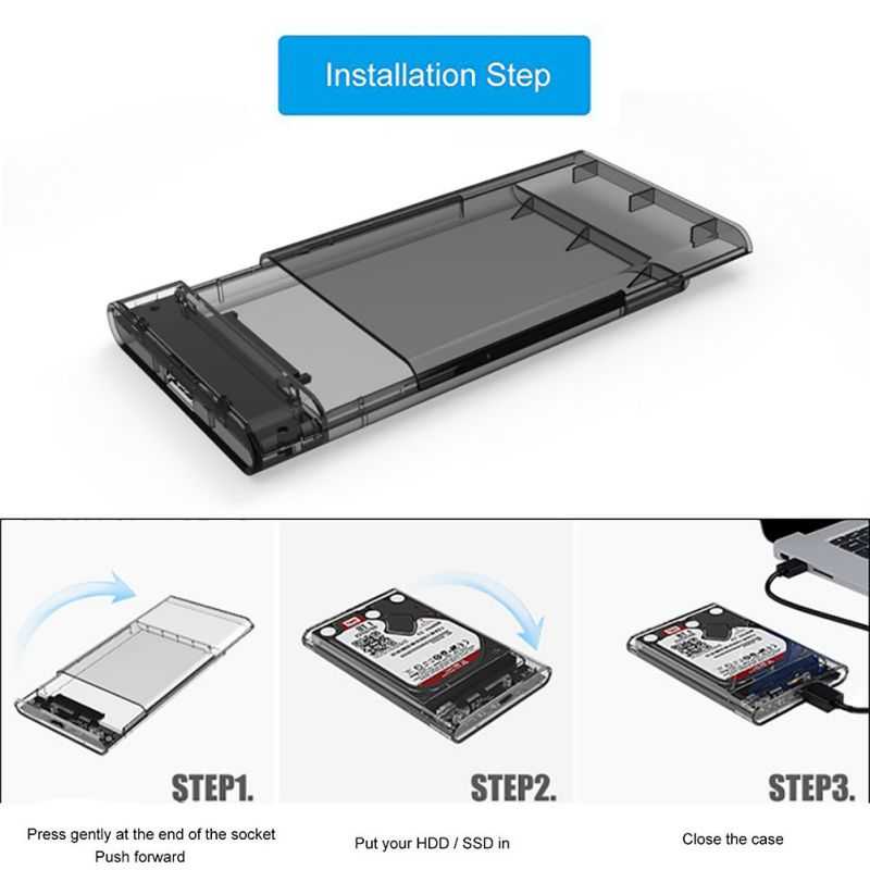 Converter External HDD SSD Enclosure 2.5 Inch USB 3.0