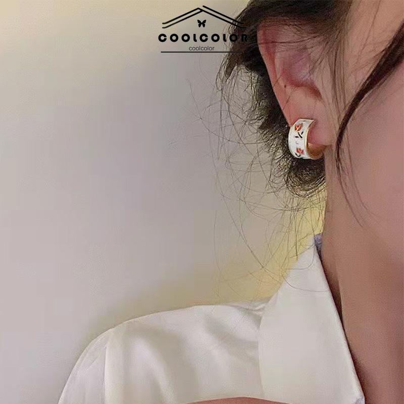 COD❤️1Sepasang Anting 925 perak Anti Karat Dan Anti Luntur Retro Wanita Murah Import Aksesoris Perhiasan Ready Stock