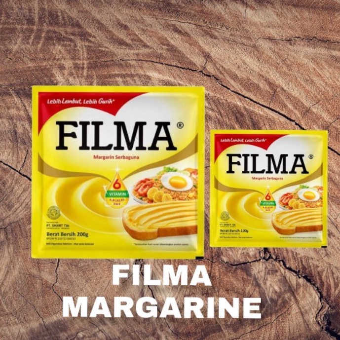 FILMA MARGARIN SACHET 200 GRAM / FILMA MARGARINE / MARGARIN FILMA / BUTTER MENTEGA / MENTEGA SACHET