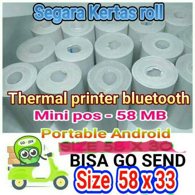 

Kertas kasir thermal 58 x 33