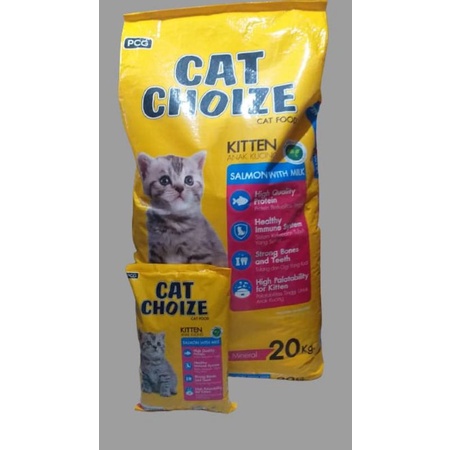 CAT CHOIZE KITTEN SALMON 20kg, khusus gojek/grab