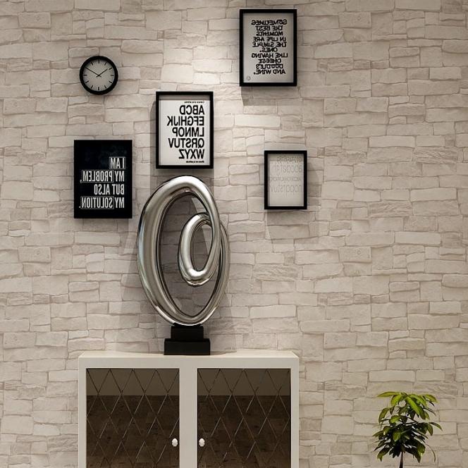 [KODE BARANG 80P62] Wallpaper 3D Foam Batu Bata corak 70X77 Wall Sticker Interior RUMAH - Bata ZT316