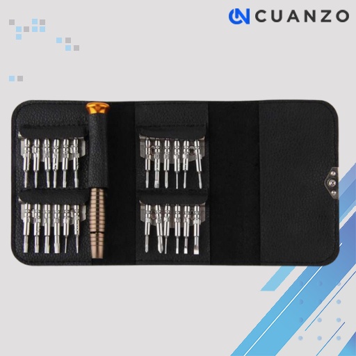 Obeng Reparasi Hp Handphone Torx Set 25 in 1 iPhone 4/5/6/6 Plus / Obeng Ketok Hp Handphone  Plus Iphone Oppo Xiomi Service Hp Kit Full Set Kecil Mini Terkiro Set Lengkap / Obeng Servic Service Laptop Leptop Kacamata Jam Tangan Elektronik 1 Set Lengkap