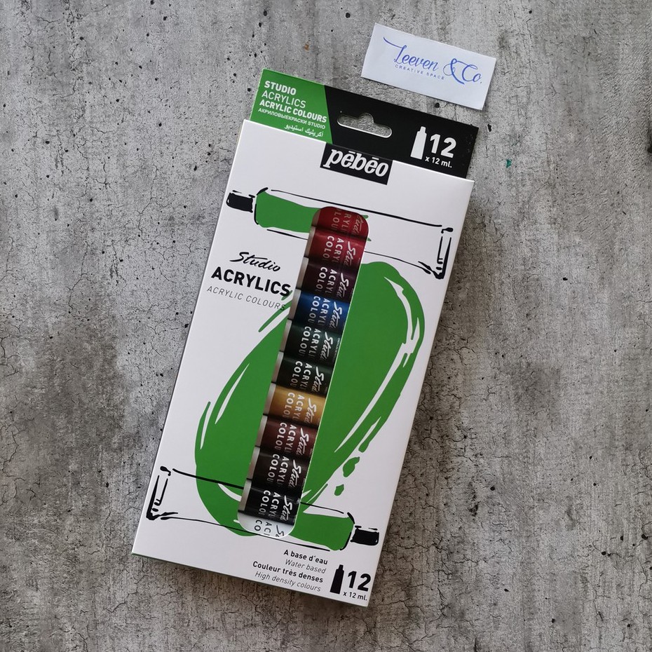 

PEBEO STUDIO ACRYLIC COLOUR SET 12ML 12 COLOURS