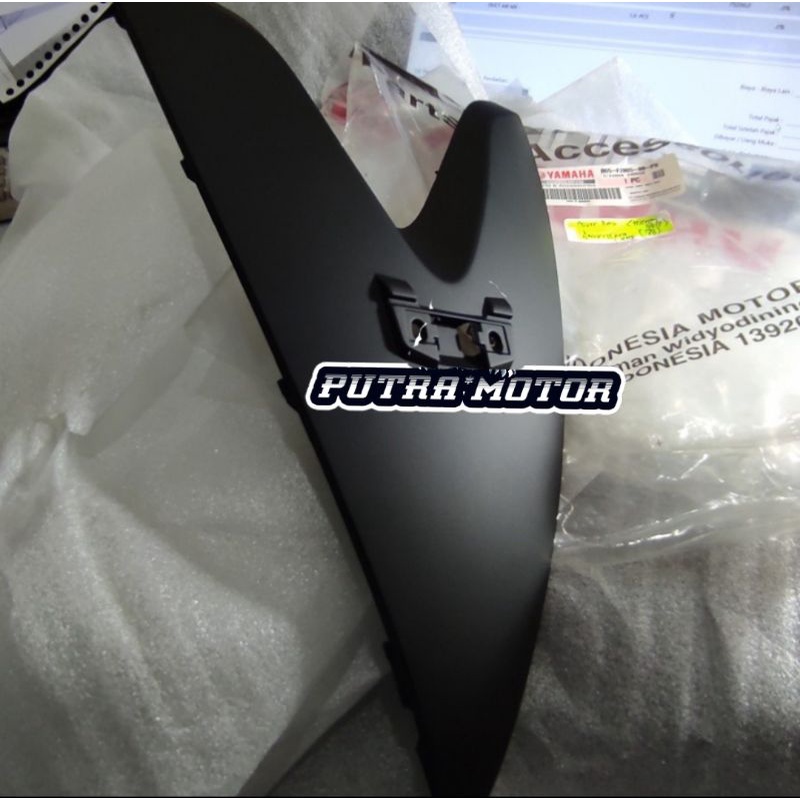 COVER DASI DUDUKAN PLAT NOPOL AEROX 2017 2019 HITAM DOFF ORI YGP