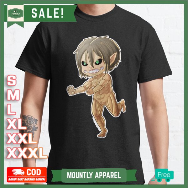 Kaos Baju AoT Titan Eren - Sweet Comic Art Premium T-Shirt