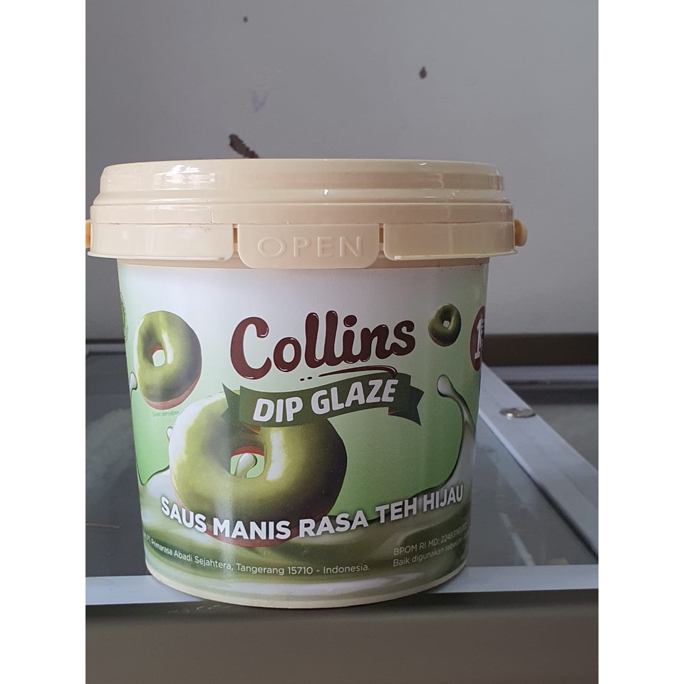 

Collins Dip Glaze Green Tea / Matcha / Toping Donat Rasa Green Tea 1 Kg