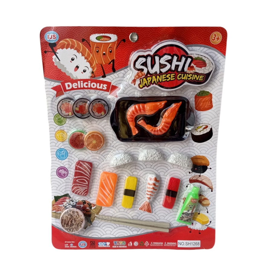 Mainan Murah Anak Perempuan Masak Masakan SUSHI SET makanan jepang Bento SH1268- Mainan Hobi Anak Masakan St