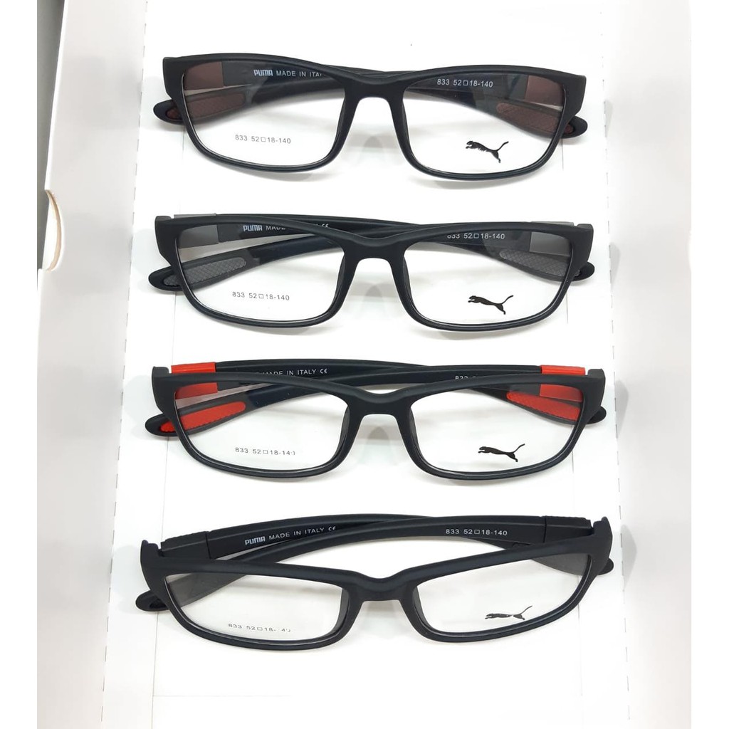Paket Frame Kacamata Minus Anti Radiasi Puma 833 Pria Wanita