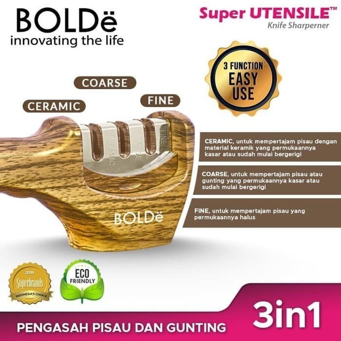 BOLDE Super UTENSILE Knife Sharpener | alat pengasah pisau