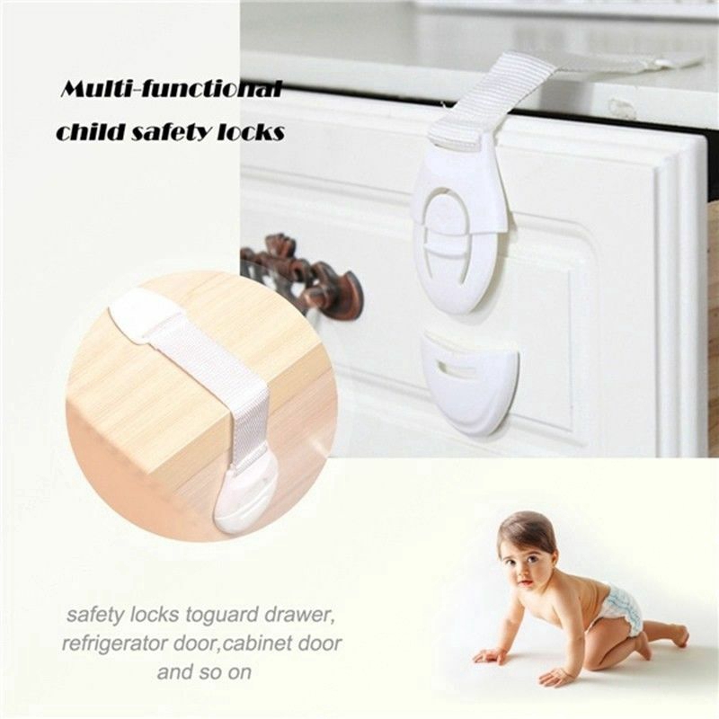 Baby Kids Child Safety Locks Proof Cabinet Drawer Fridge Pets