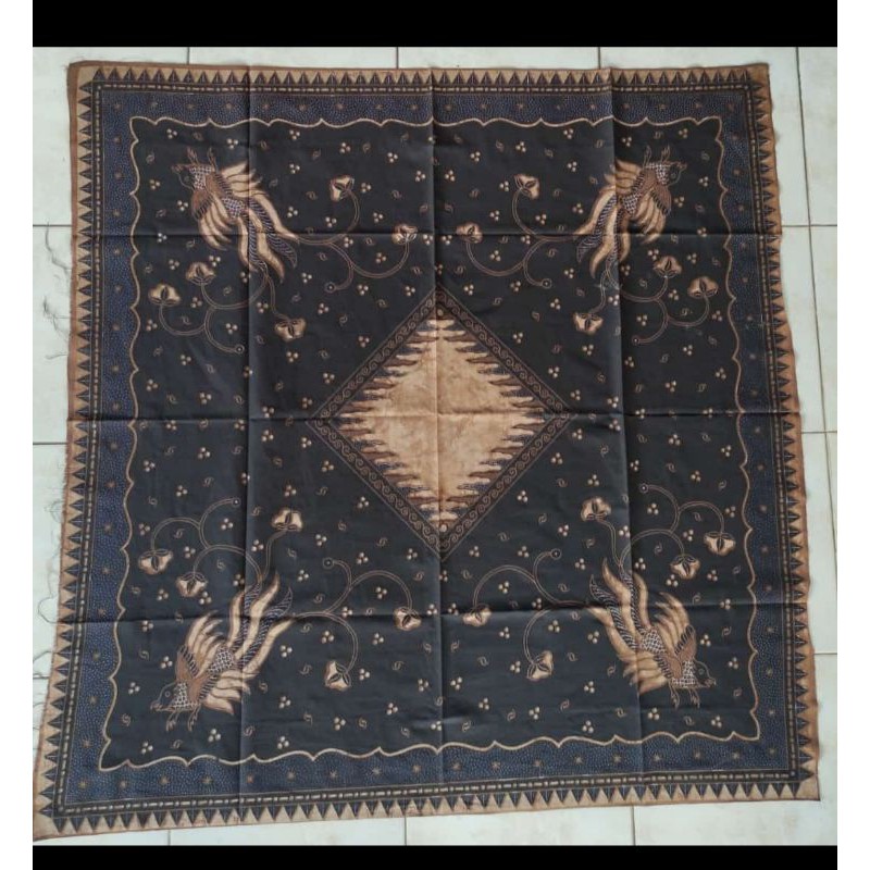 Udeng Jawa Segi Empat Halus Kombinasi Batik Tulis - Kain Blangkon Halus Kombinasi Batik Tulis