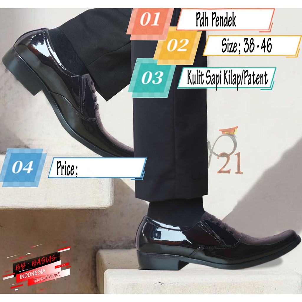 P21 / SEPATU PRIA / SEPATU DINAS / SEPATU POLRI /PDH