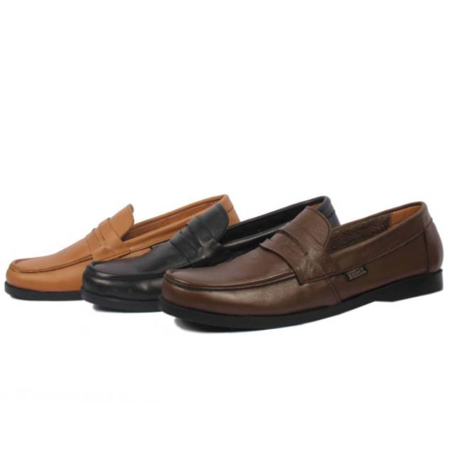 sepatu pria sepatu kulit asli sepatu casual kerja kantor formal santai kulit terbaik sepatu slip on