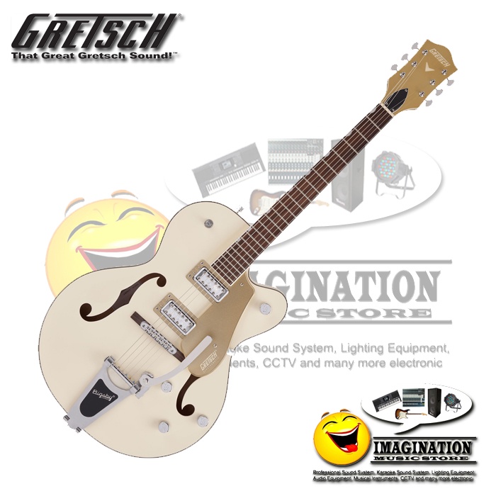 Gretsch G5410T Limited Edition Electromatic Tri-Five Hollowbody Electric Guitar - Vintage White on C