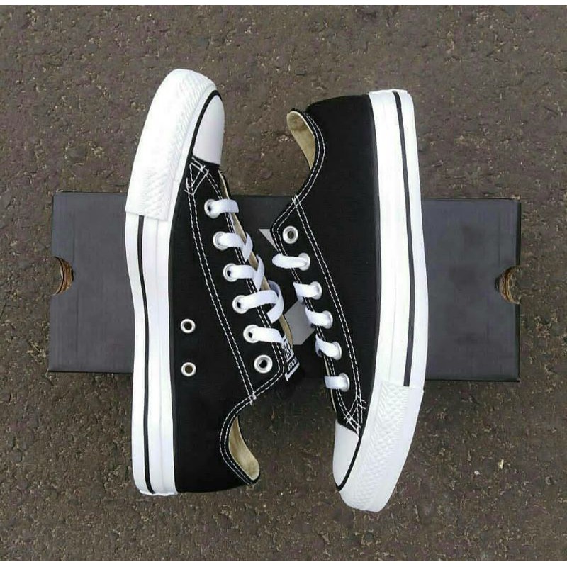 COD Sepatu Converse CT Allstar Basic Classic Black White Low GRADE ORIGINAL