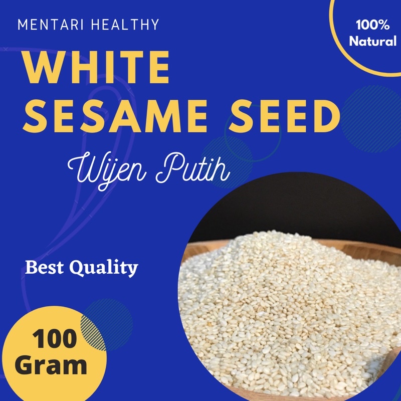 Wijen Putih mentah 100gr / White Sesame Seed 100gr