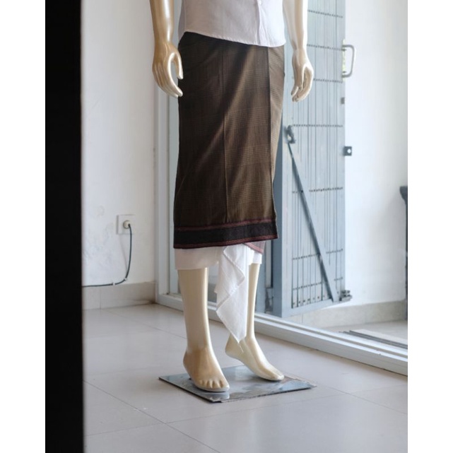 Saput Endek Kombinasi Bordir / Busana Adat Bali / Busana Adat Bali Pria / Pakaian Adat Bali