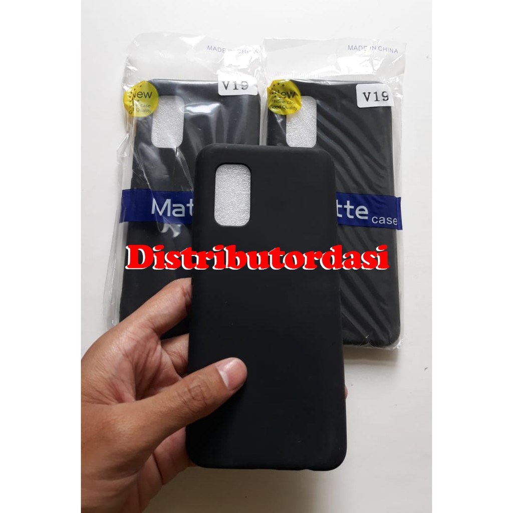 SOFTCASE CASE TPU SILIKON CASING KONDOM blackmatte case Vivo V19 ready stok grosir