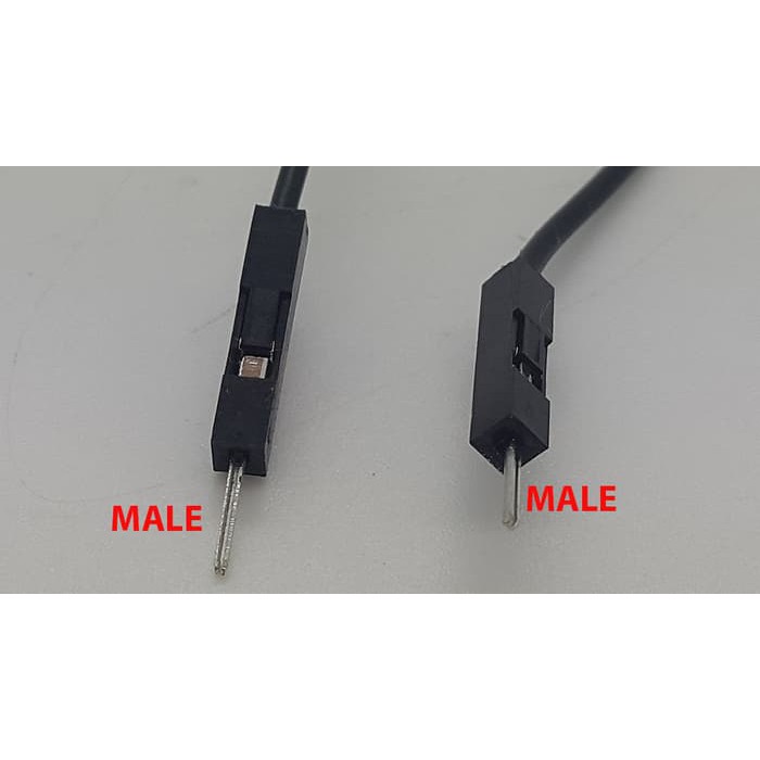 Male + Male Socket Kabel 1 Pin / Kabel Jumper
