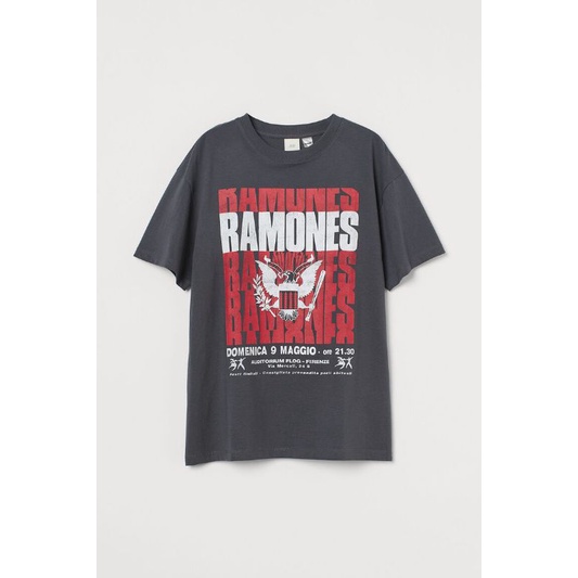 Kaos Ramones Oversize H&M Original