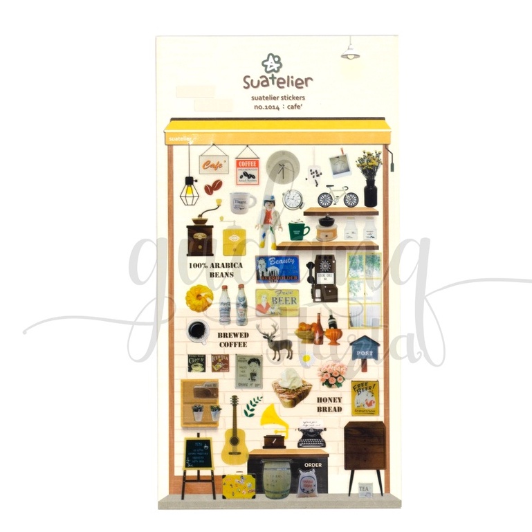 

GCC Stiker For A Cafe Sticker Motif Kafe Unik Simple Scarpbook DIY GCC 303078