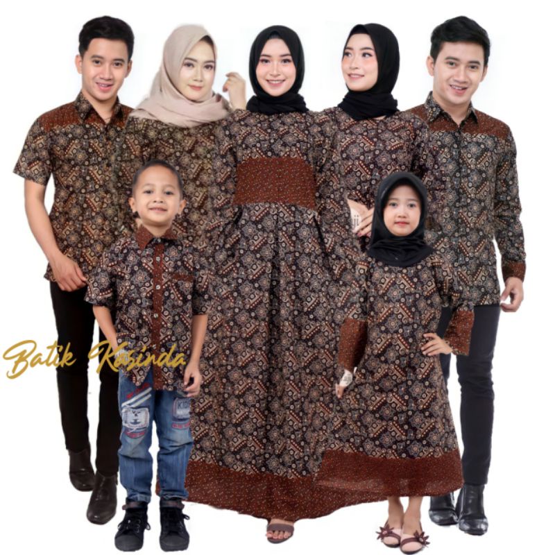 Baju batik Couple Keluarga Ayah Ibu Anak Pasangan Suami Istri Atasan Wanita Pria Dan Anak Anak Sania Ruflle Ori Ndoro Jowi Modern Family Lebaran Terbaru 2023