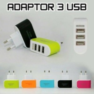 Adaptor Batok Charger 3 USB 3.1A/Travel Adaptor 3 USB For HP Android