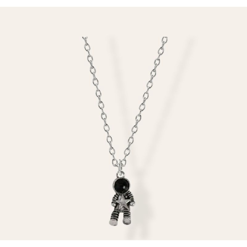 WB249 Kalung Liontin Astronot Unisex Bisa Untuk Couple Pasangan Bestie