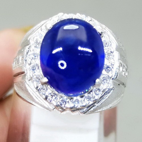 Permata Batu Natural Blue Safir Afrika