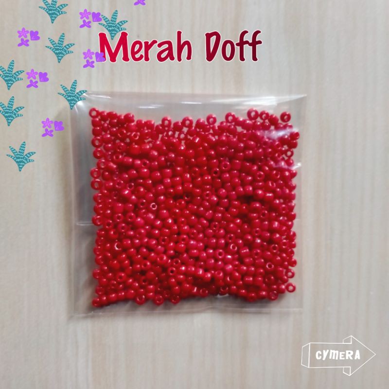 Manik Mote Payet Pasir 11.0/2MM -  Merah Doff
