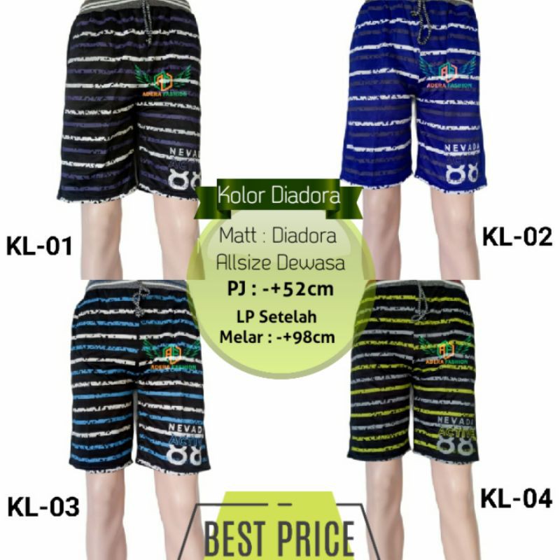 Celana Pendek Santai - Celana Pendek Kolor - Kolor pria - Celana Murah