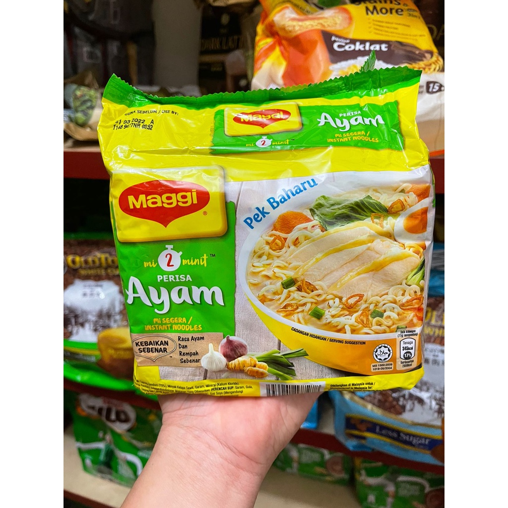 

Maggi Mie Instant AYAM 1Pack isi 5bungkus