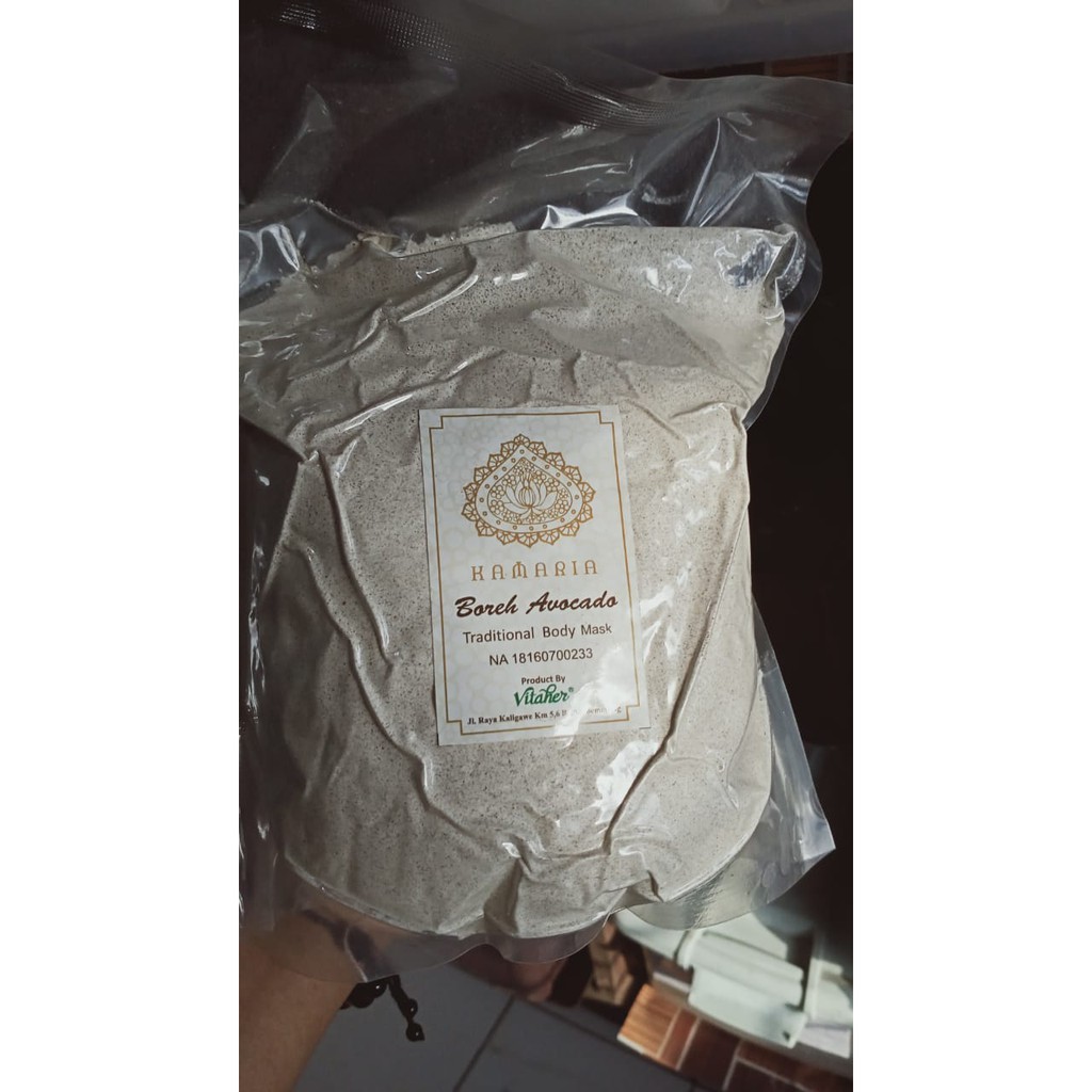 [KAMARIA] BODY MASK/BOREH AVOCADO