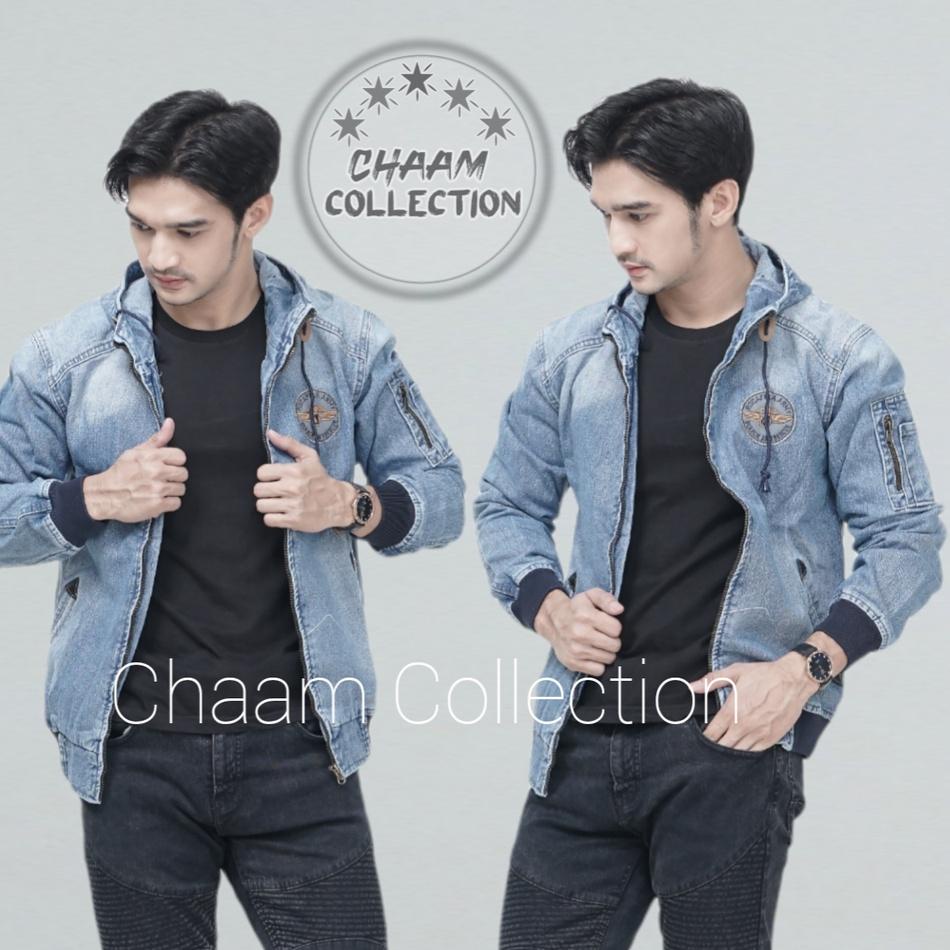 Menarik [COD]Jaket Jeans Denim Kupluk|Jaket Casual Pria|Jaket Denim Pria |Jaket Bomber Jeans Topi