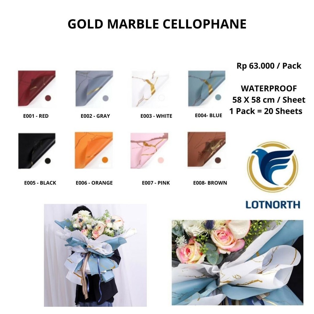 

GOLD MARBLE CELLOPHANE / PREMIUM GOLD MARBLE CELLOPHANE