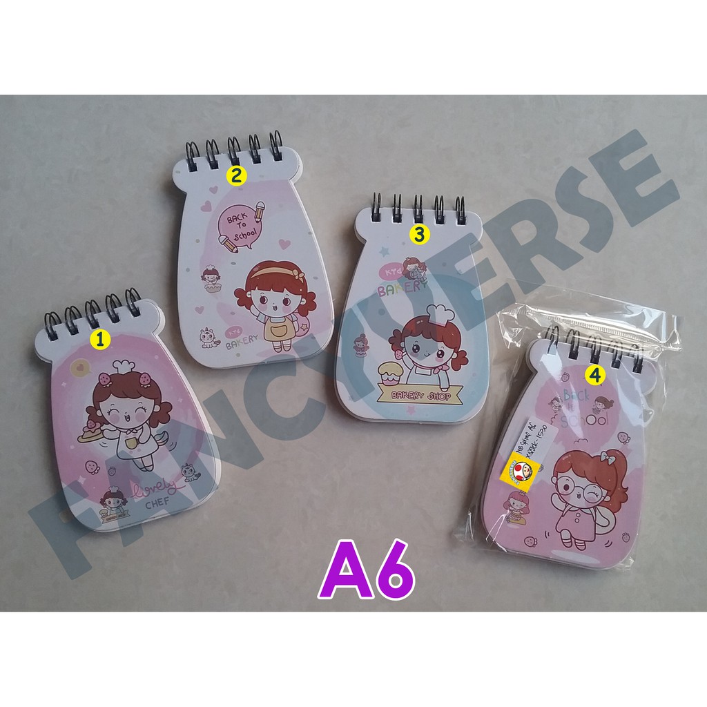 

Notebook Spiral A6 Girl XQ90K-1530 / Agenda Diary Notes Buku Catatan