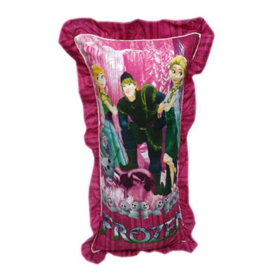 Bantal Cinta Karakter + Sarung Motif - Frozen