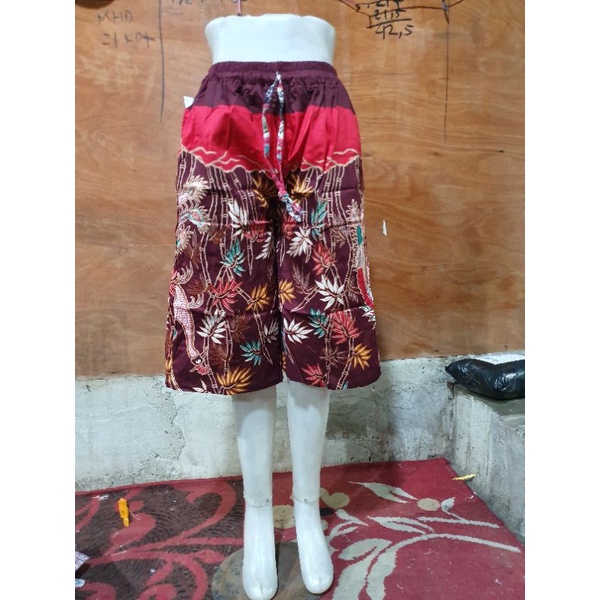 Celana Kulot Batik Dan Bunga / Pendek 7/8 Dewasa Fit to L s/d XL Bahan Katun Stretch-Motif 8