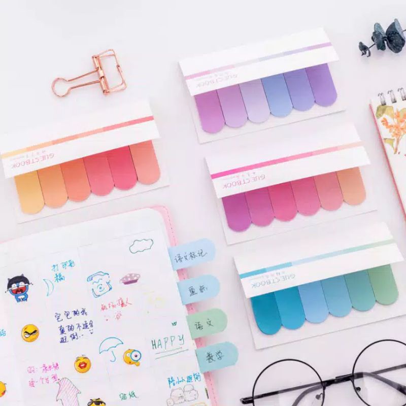 

[JOURNALCARE.ID] Guestbook Memo mini Stick note sticky notes polos 6 baris