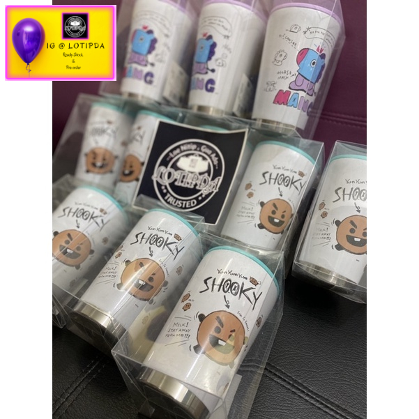READY STOCK - BT21 TUMBLER CUP OFFICIAL FROM LINE FRIENDS KOREA