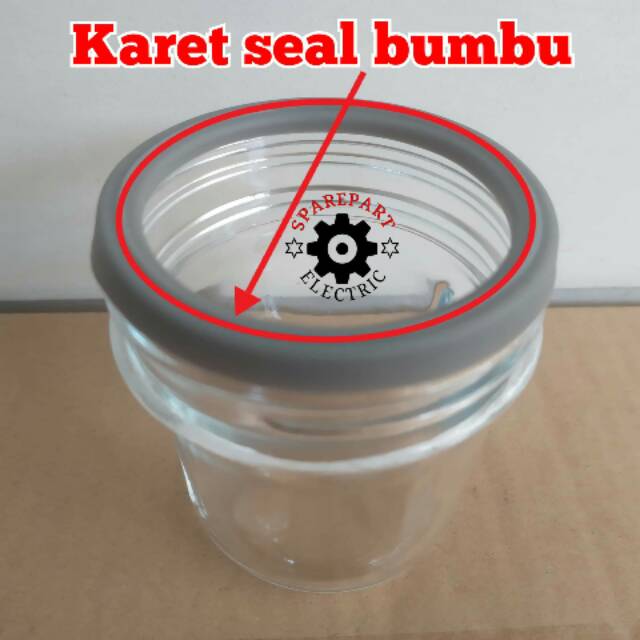 SEAL KARET GELAS BUMBU KACA BLENDER PANASONIC NATIONAL ANTI BOCOR SEAL ABU