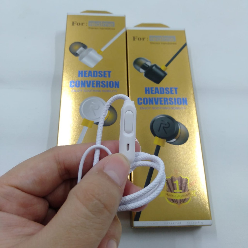 Headset Realme Extra Bass Audio Jack 3.5mm